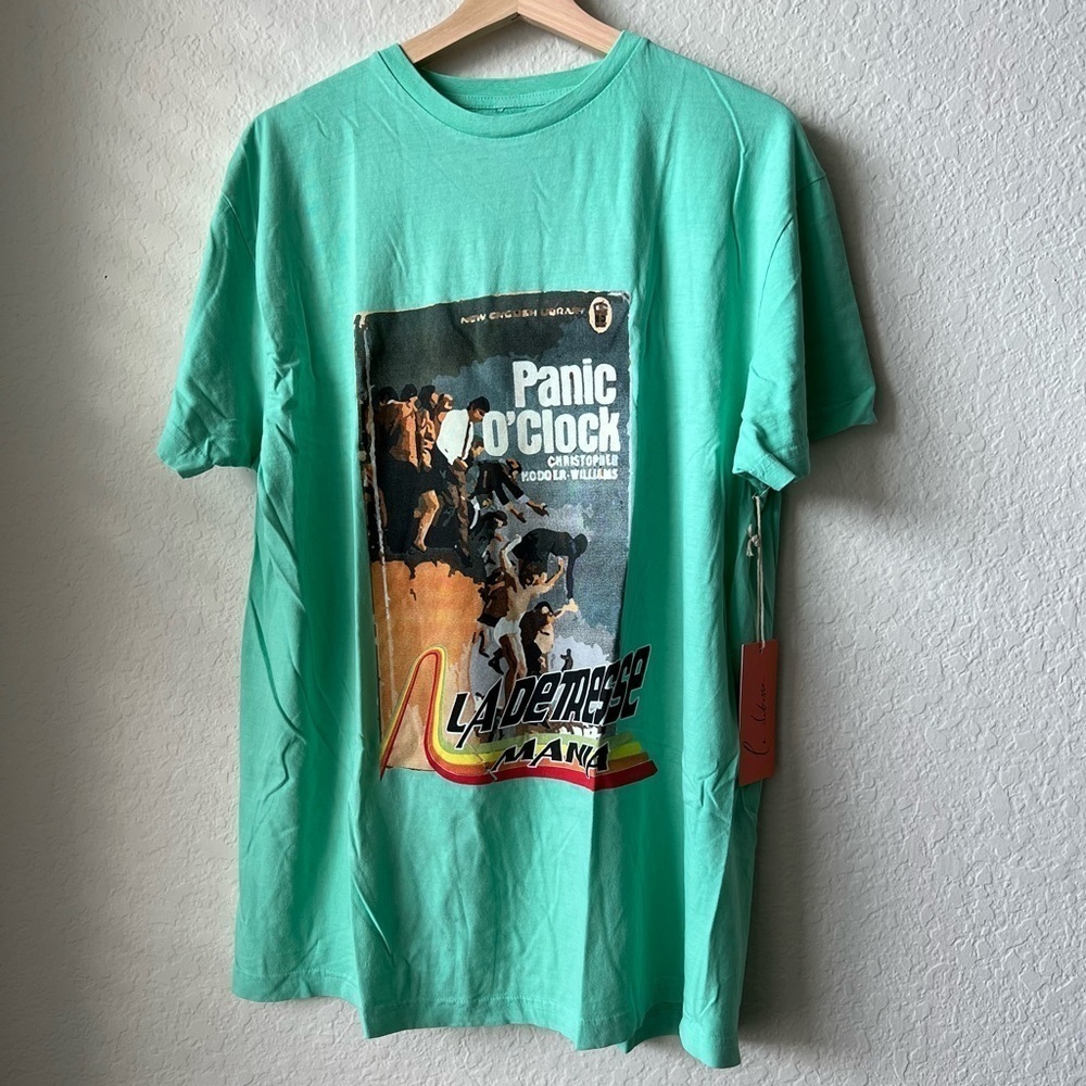 New with tags La Detresse Mania Panic O'Clock Tee Thin Mint - Size L - Picture 3 of 8